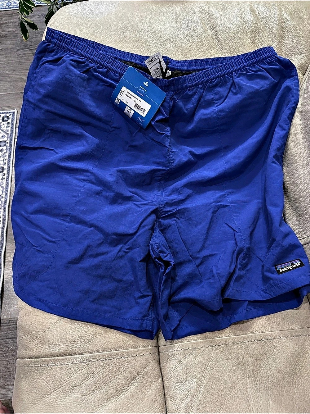 NWT Vintage 2012 Patagonia Baggies Shorts 7" Big Sky Blue Mens XXL 58032